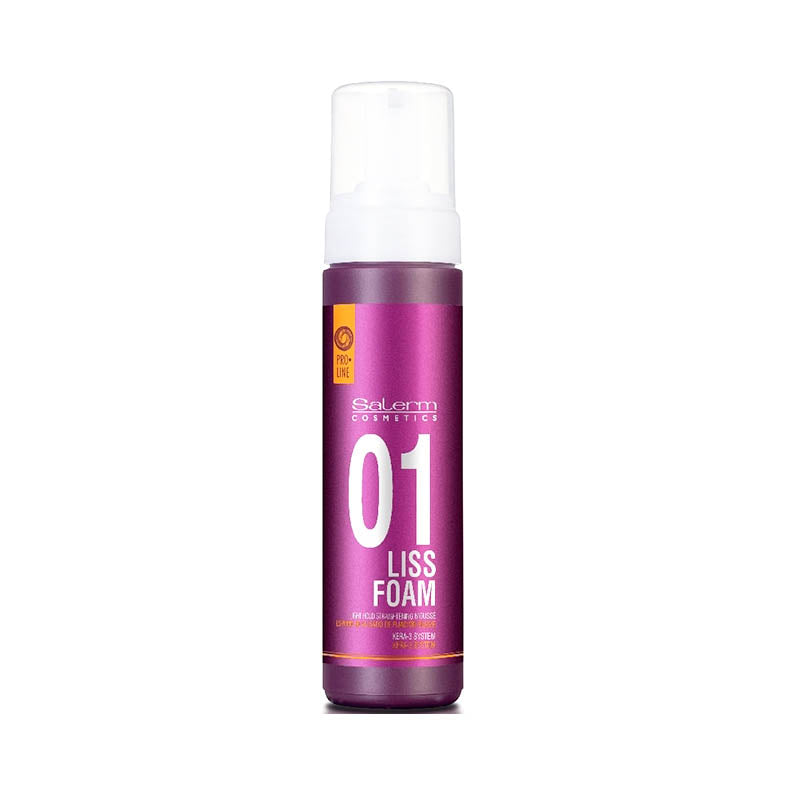 Salerm Liss Foam 01 Espuma de Alisado de Fijación Suave 200 ml