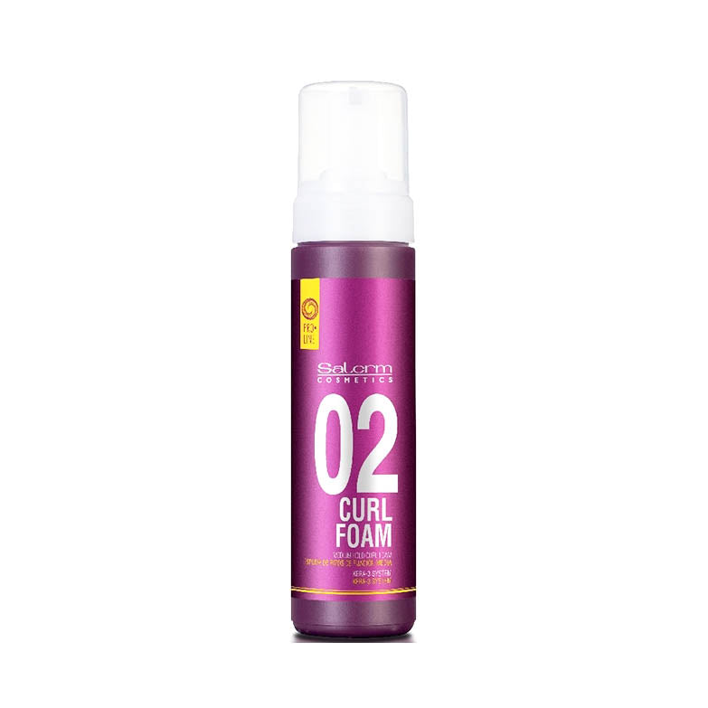 Salerm Curl Foam 02 Espuma de Rizos de Fijación Media 200 ml