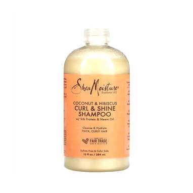 Shea Moisture Coconut & Hibiscus Champú para Rizos y Brillo 384 ml