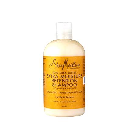 Shea Moisture Raw Shea Butter Moisture Retention Champú de Retención de Humedad con Manteca de Karité Cruda 384 ml