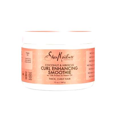 Shea Moisture Coconut & Hibiscus Curl Enhancing Smoothie Crema para Potenciar Rizos 340 g