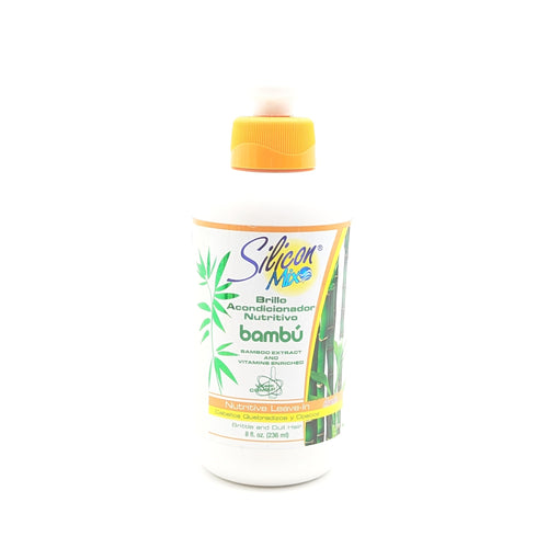 Silicon Mix Bamboo Leave-in Acondicionador Nutritivo con Extracto de Bambú para Cabellos Quebradizos y Opacos 236 ml