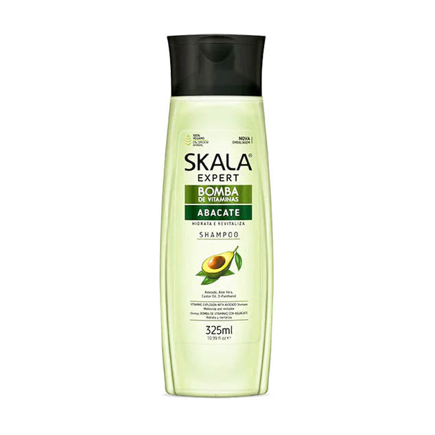 Skala Expert Bomba de Vitaminas Aguacate Champú Hidratante y Revitalizante 325 ml