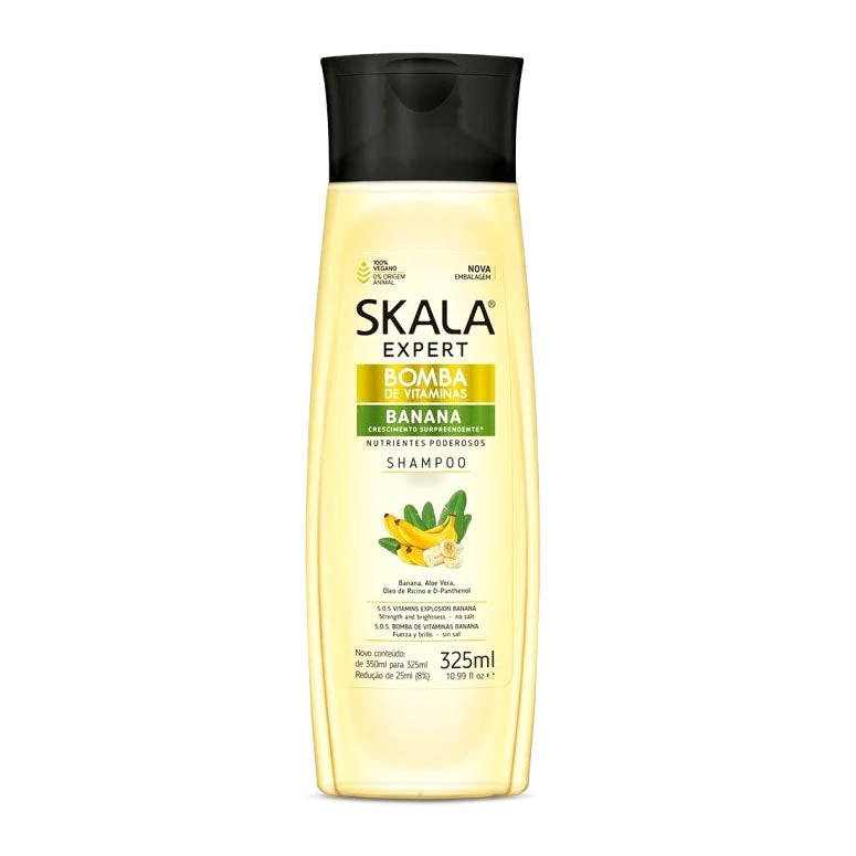 Skala Expert Bomba de Vitaminas Banana Champú Fuerza y Brillo 325 ml