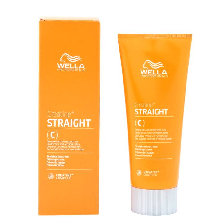 Wella Professionals Creatine Straight (C) Crema Alisadora para Cabello Coloreado y Dañado 200 ml