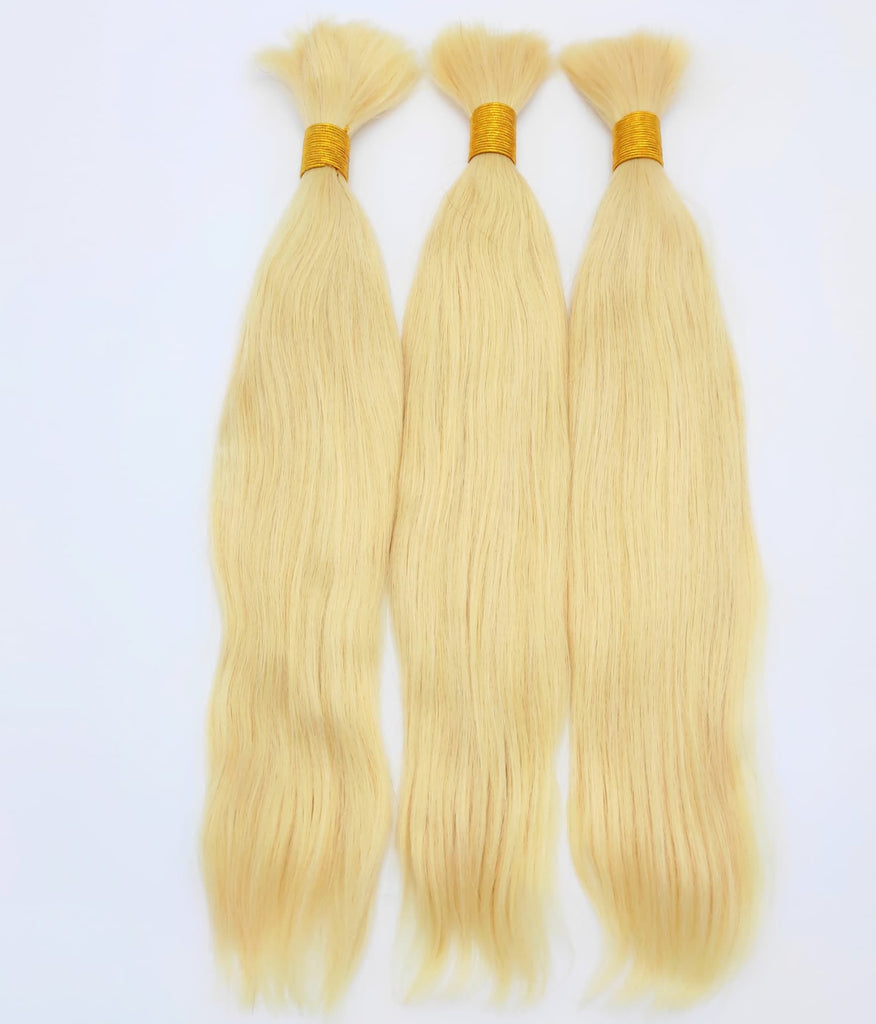 Extensiones Sueltas Lisas de Cabello Humano Remy Rubio Claro Dorado | 100% Natural
