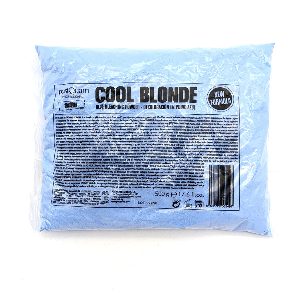 PostQuam Professional Cool Blonde Decoloración en Polvo Azul 500 gr