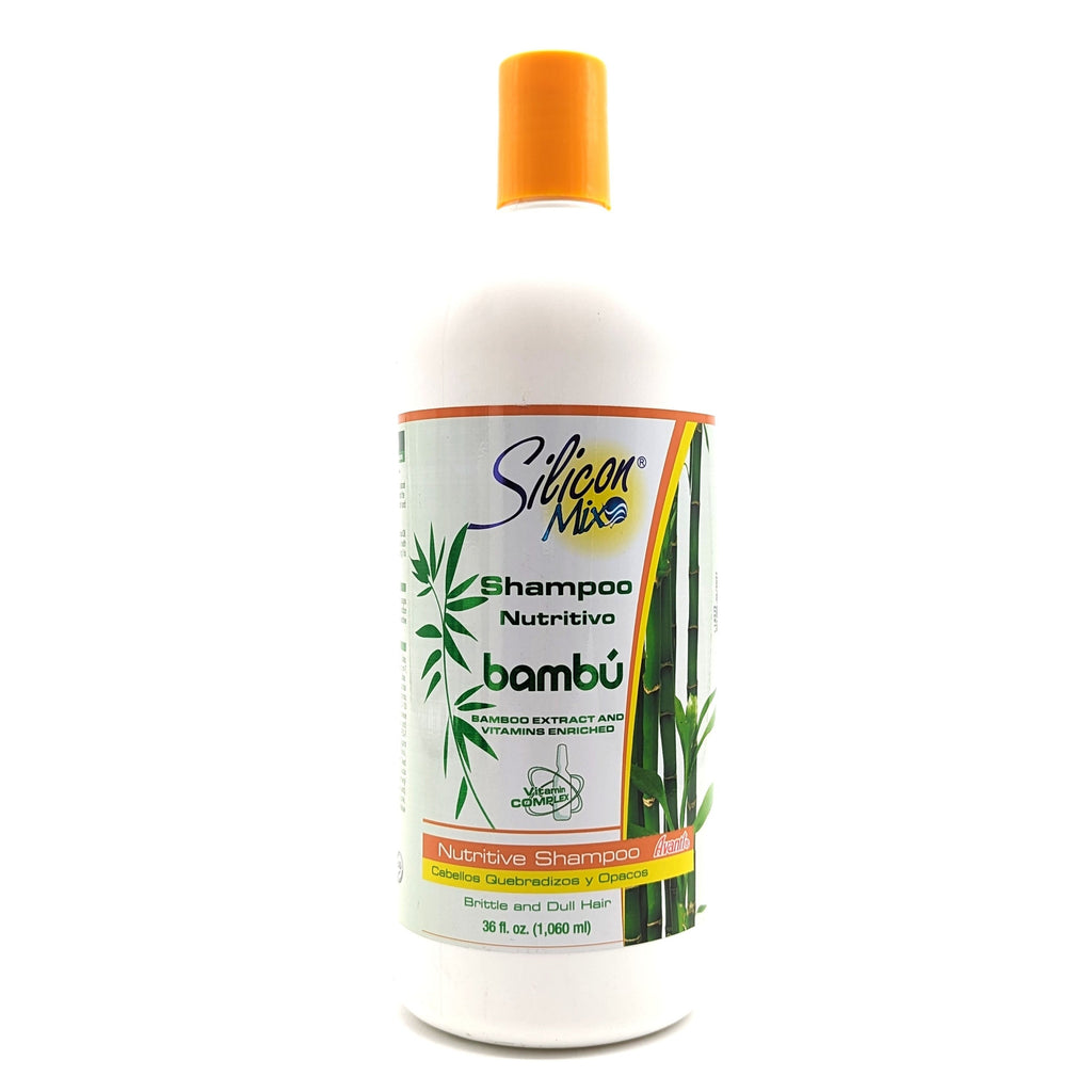 Silicon Mix Bamboo Champú Nutritivo con Extracto de Bambú para Cabellos Quebradizos y Opacos